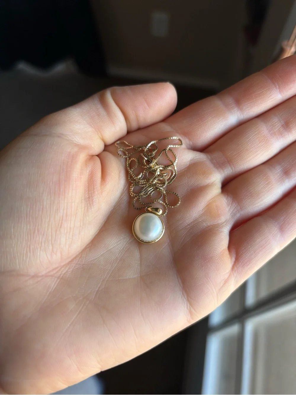 14k Gold Freshwater Pearl Necklace